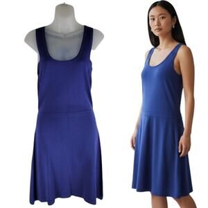 NEW W118 by Walter Baker Bronson sleeveless Fit And Flare Dress Blue Size S